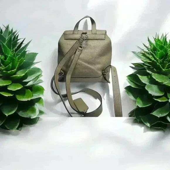 COACH Elle Backpack in clover green pebbled leather - Picture 6 of 11